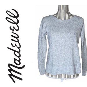 Madewell Knit Hi-low Sweater Heathered Gray Women's Size XS